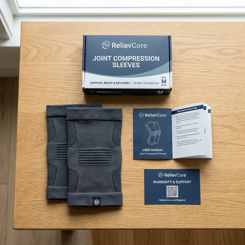 RelievCore™ Ergonomic Joint Compression Ecosystem Official Package Contents